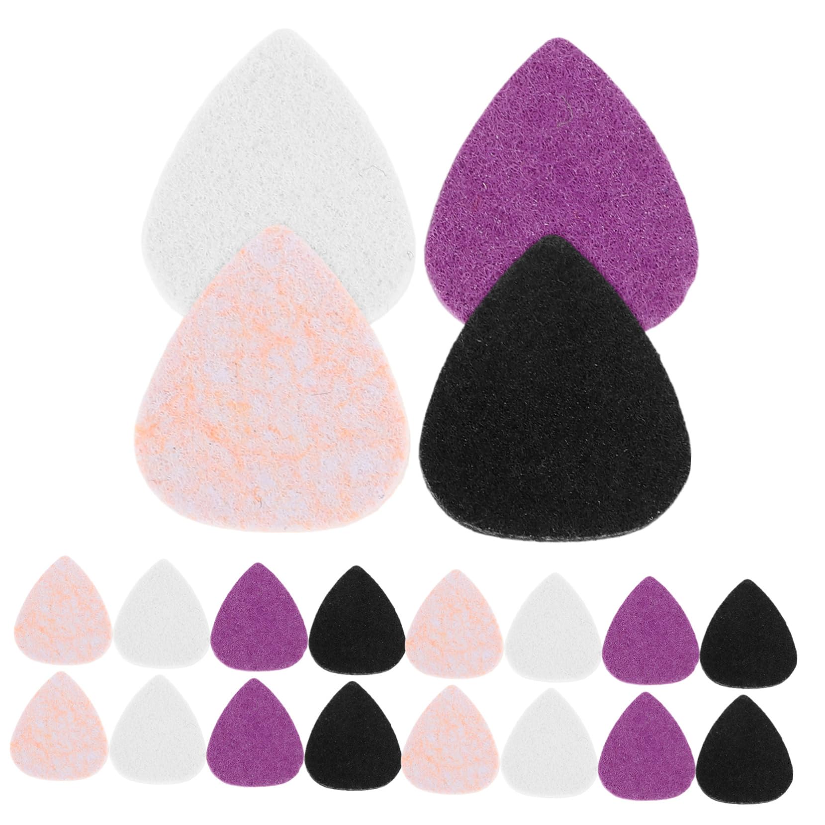BRIGHTFUFU 15pcs Felt Guitar Picks Plectrums For Electric