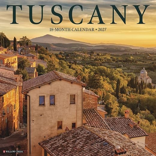 Willow Creek Press, Tuscany 2027 Wall Calendar