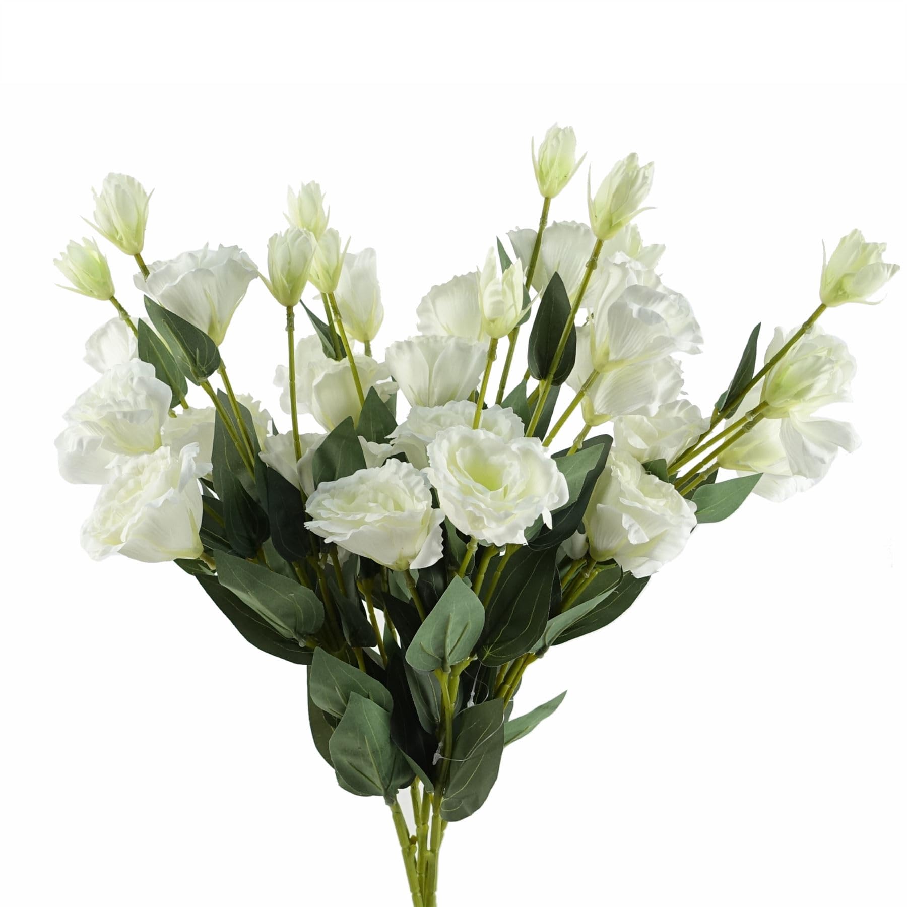 Artificial Flower Stem Pack of 6 White 80cm (3ft) Realistic Faux Floristry UK