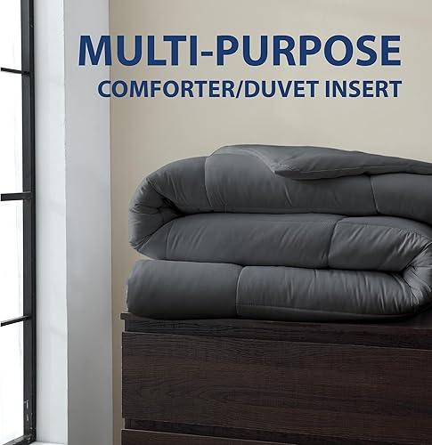 Miniatura 9 de Cathay Home ADC - Edredón de plumón alternativo, tamaño Queen, color blanco