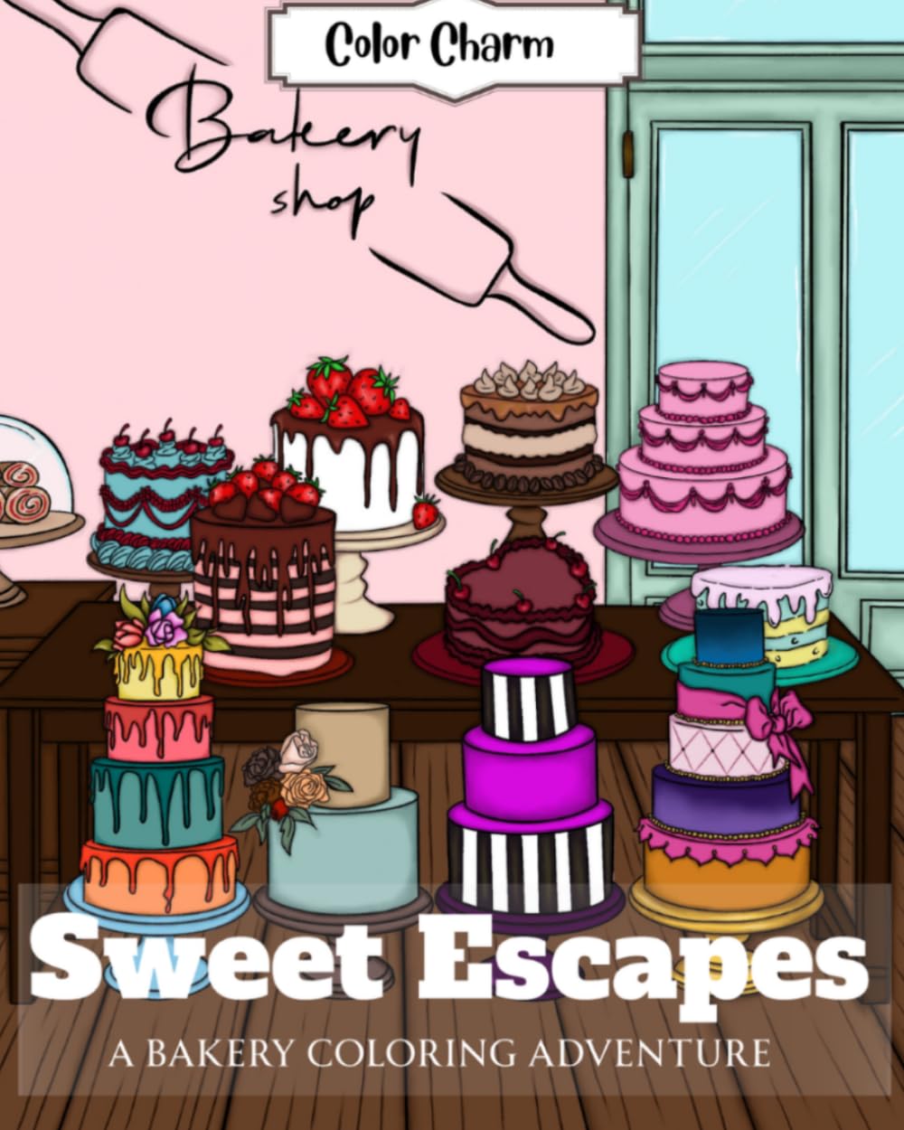 Sweet Escapes: A Bakery Coloring Adventure