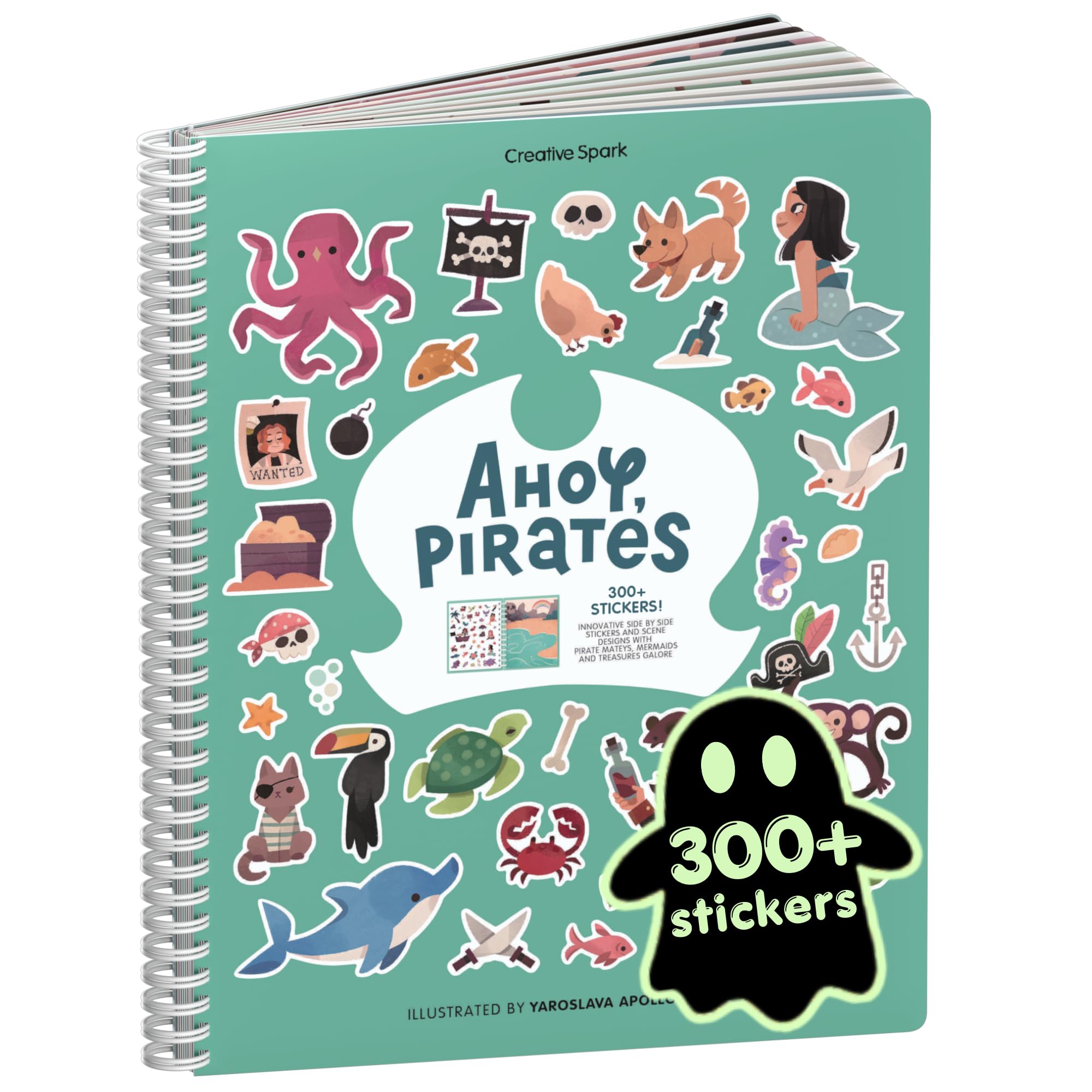 Cupkin Pirate Coloring &amp; Sticker Activity Book | 300+ Stickers