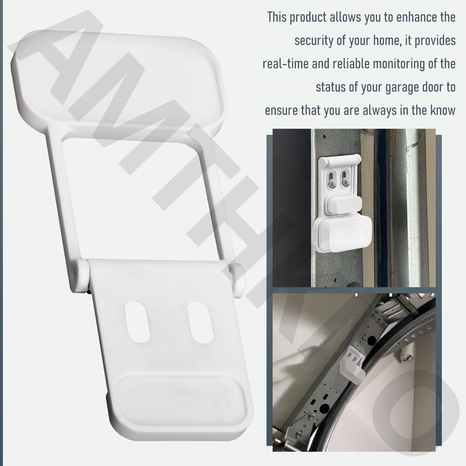 Soporte de puerta de garaje compatible con Aqara Tl entrada de alarma fácil instalación accesorio de seguridad para puerta de garaje