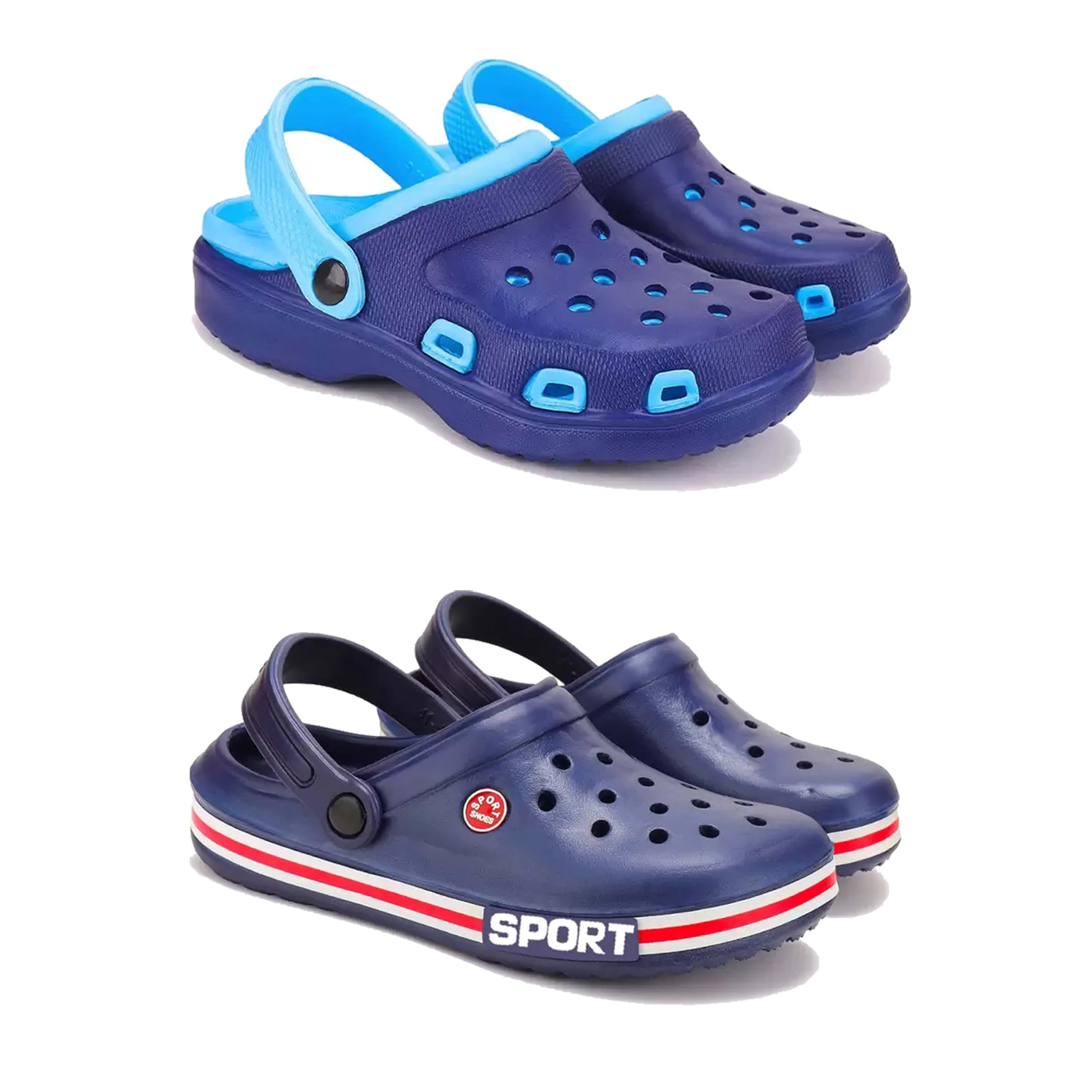 Men's Sandals Clogs| Lightweight Wear| Stylish & Easy to Wear For Men's PCV-SAN-(2-COMBO)-3019-3015