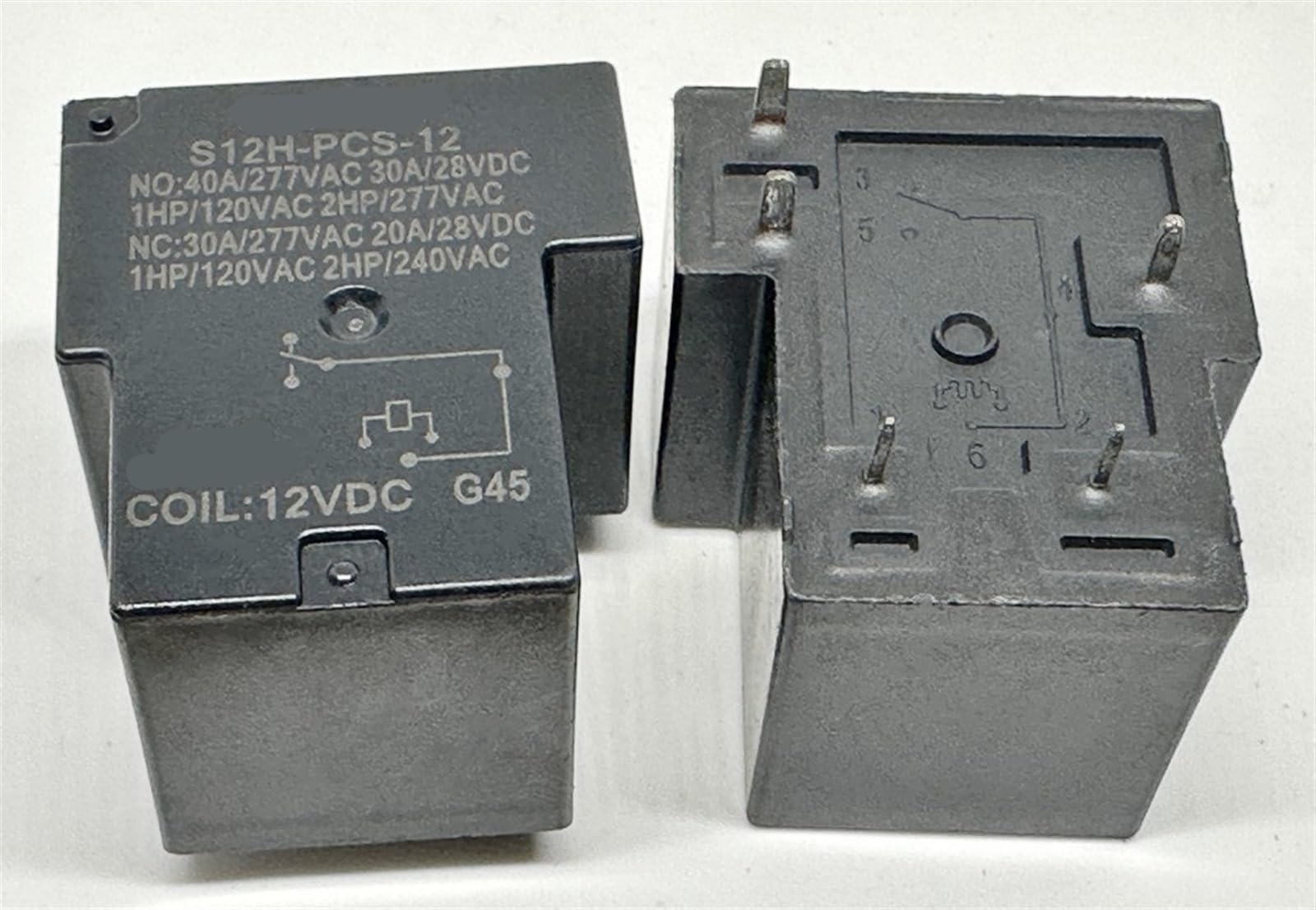 Relé S12H-PCS-12 de 5 pines y 12V 40A T90-1C-5P 3