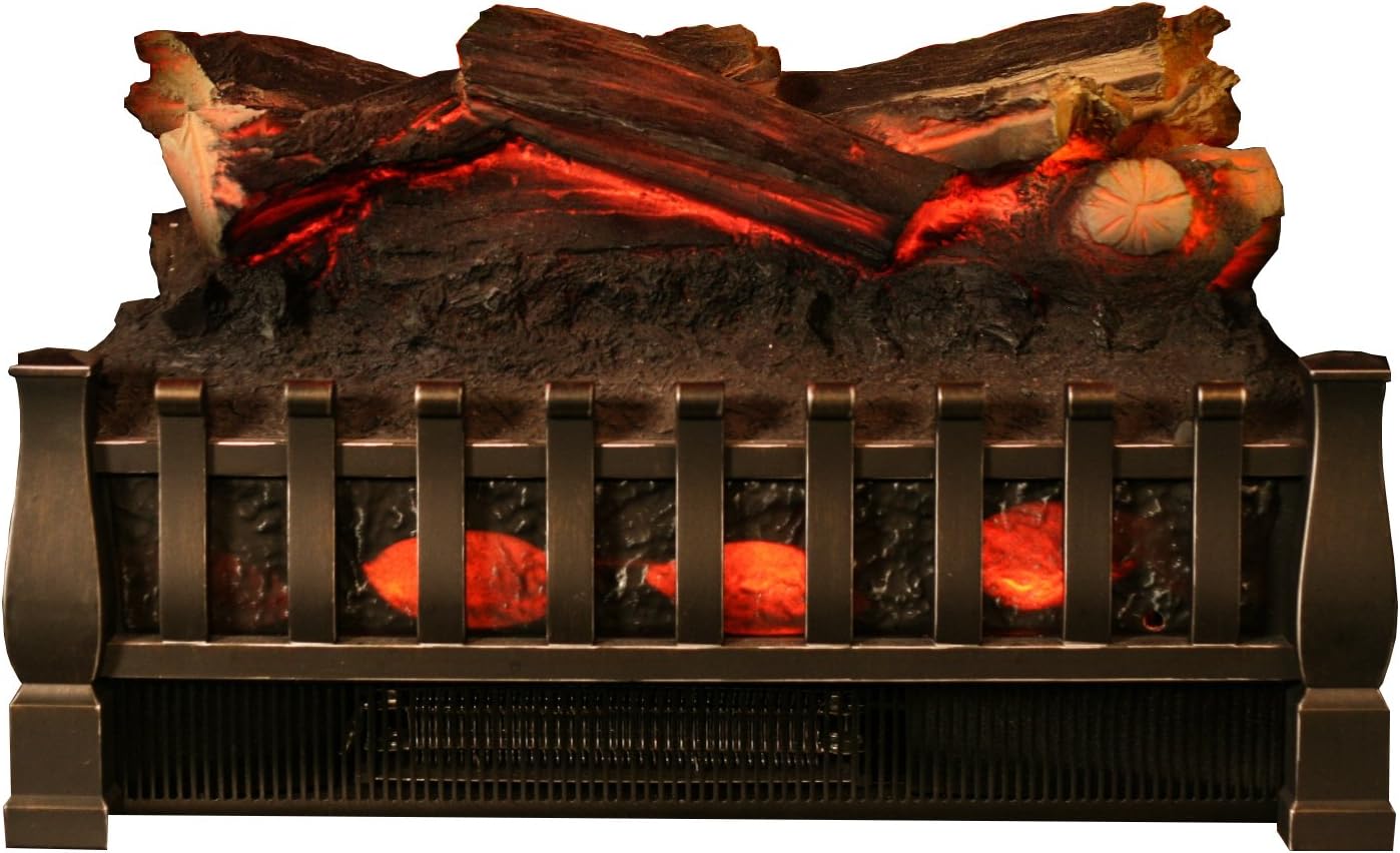 HoloFlame Logs Set for Use 28" Electric Fireplace Insert (Stand Alone Electric Logs)