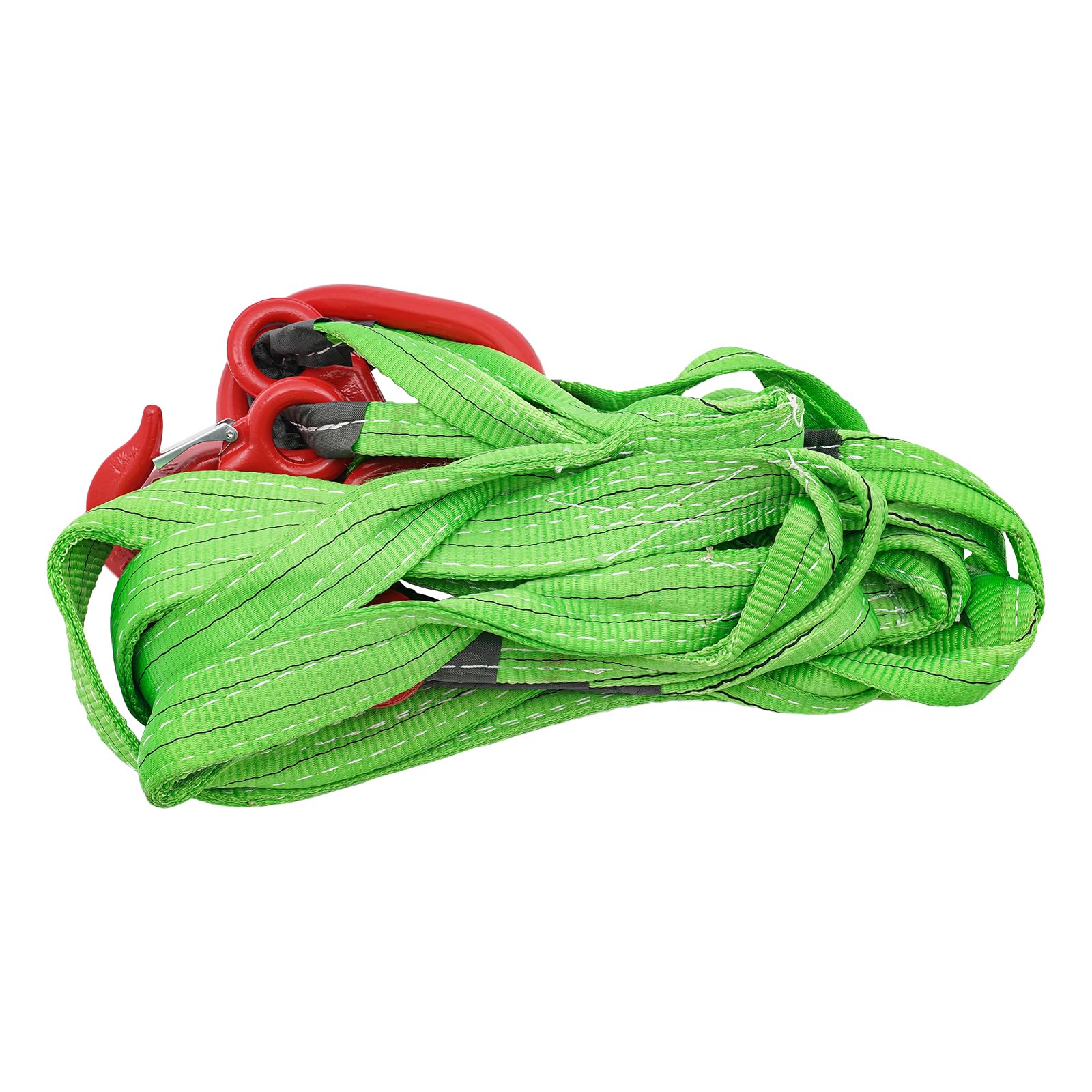 OUKANING 4 fili di catena, 1,5 m, G80, 4 ganci grandi, portata 6T, catena rotonda in acciaio con artigli di sicurezza per coperture di sollevamento, catena per cantiere e industria