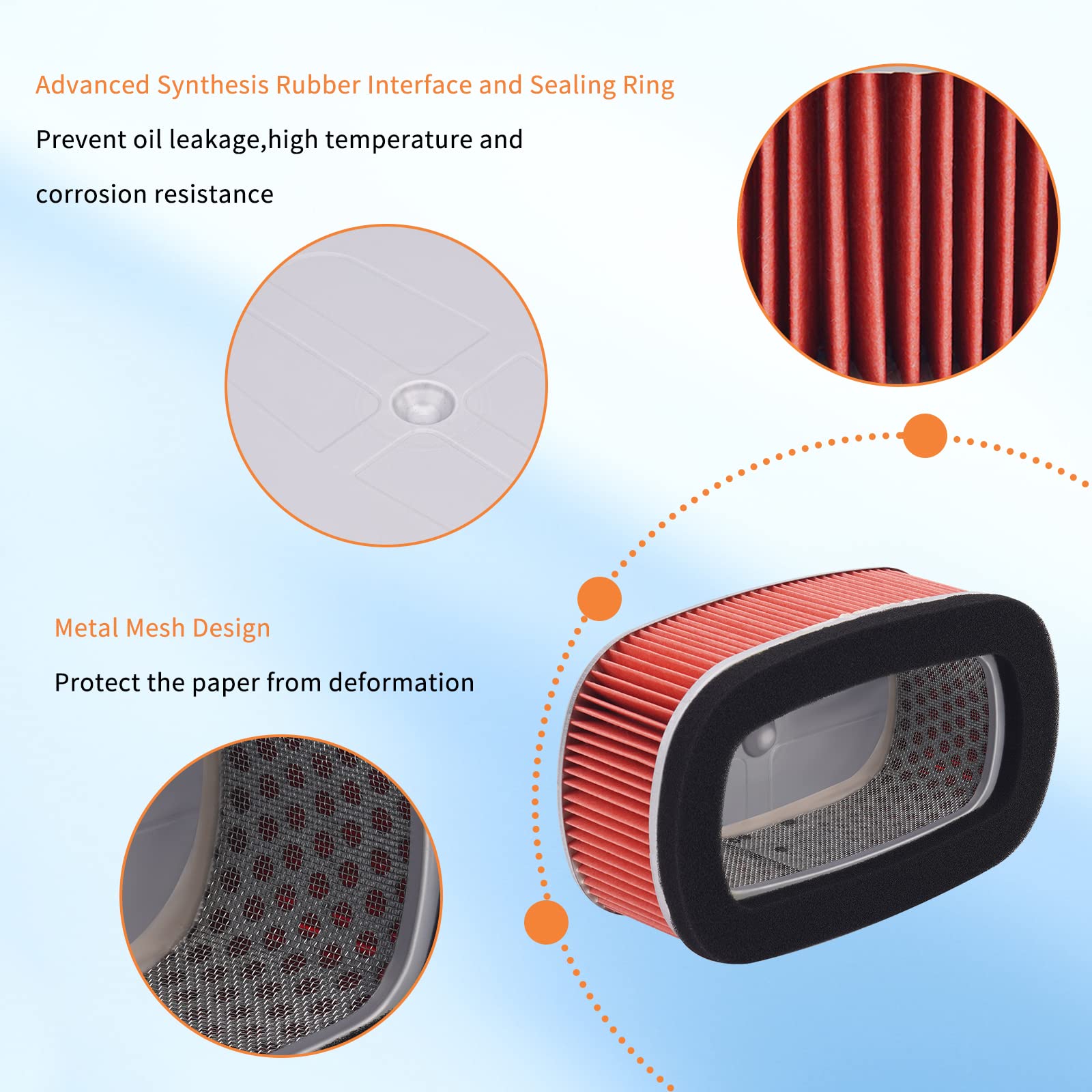 AHL Luftfilter Für Honda XR600 (versch. Baujahre) – Ersatzfilter, 160g, Polyurethan & Cellulose