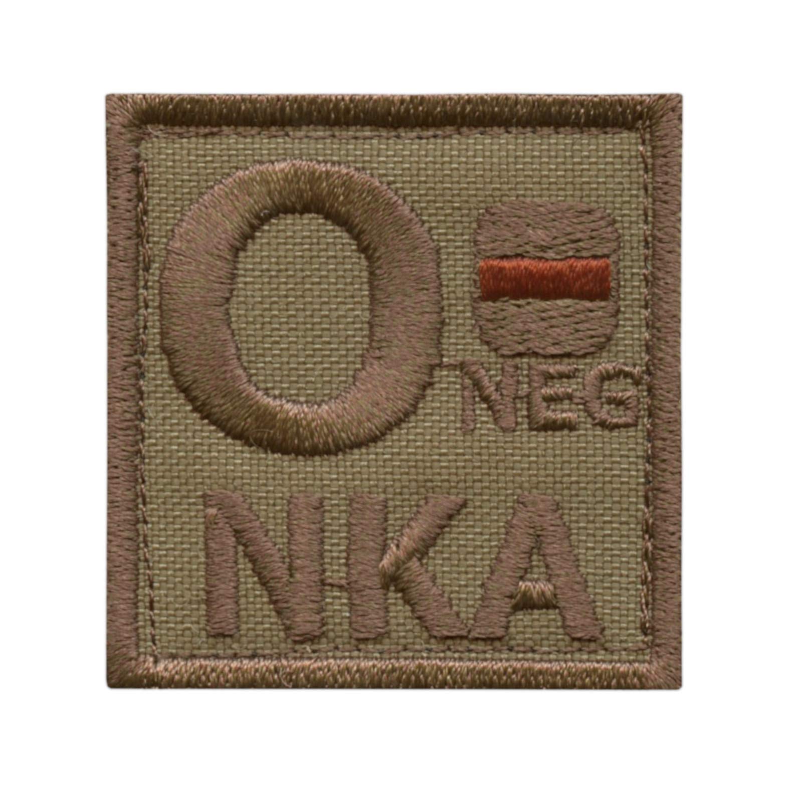 A NEG A- NKA Blood Type ACU Subdued Morale Tactical Army Embroidery