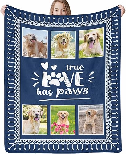 Artsadd Manta personalizada con foto de perro gato mascota manta conmemorativa de perro regalo de memoria personalizado para familiares y amigos disponible en Yaxa Colombia