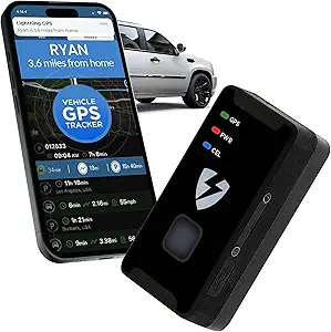Lightning GPS GL300 GPS Tracker for Vehicles – Real-Time Location Tracking, Anti-Theft & Fleet Management, Speed & Mileage Monitoring, Wireless Hidden Device for Cars & Trucks – Subscription Required asin的图片