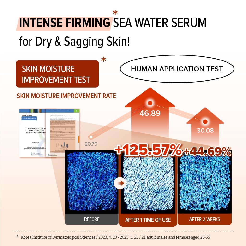 O'LABS PhC Lifting Serum 30ml / 1.01 fl.oz Hydrating & Revitalizing Facial Serum Deep Sea Water 60%