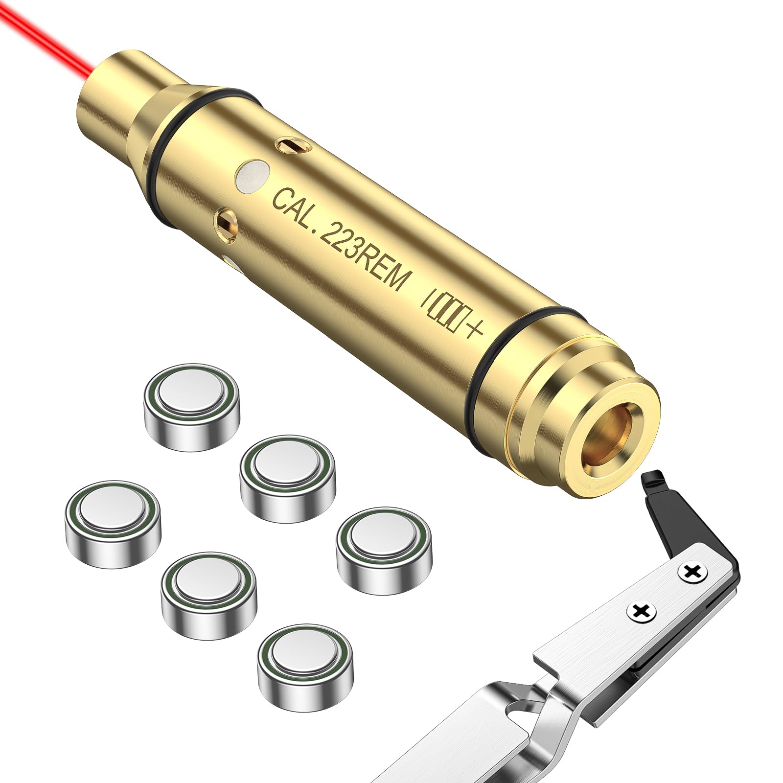CVLIFE Bore Sight Laser 223 5.56mm Laser Bore Sighter