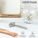 PARKER Safety Razor Men , Model 78R 3-Piece Closed Comb Safety Razor With 5 Parker Platinum Blades Included, (Satin Chrome) gallery image
