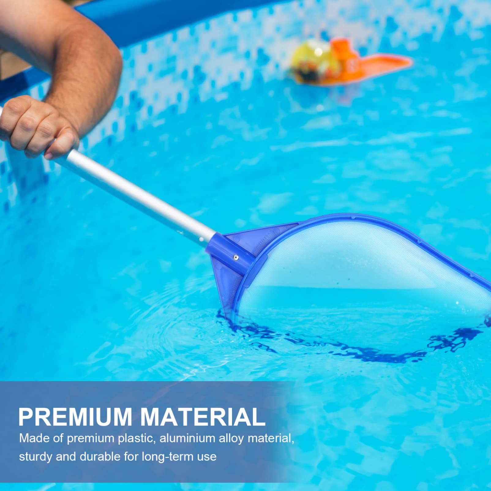 Yardwe 5 Piezas Red De Limpieza De Piscinas Cesta Flotadores De Piscina Limpiador Estanque Nadar Caliente Cosas De Piscina Inflables De Piscina Bañera Neto Suelo SPA El Plastico Blue