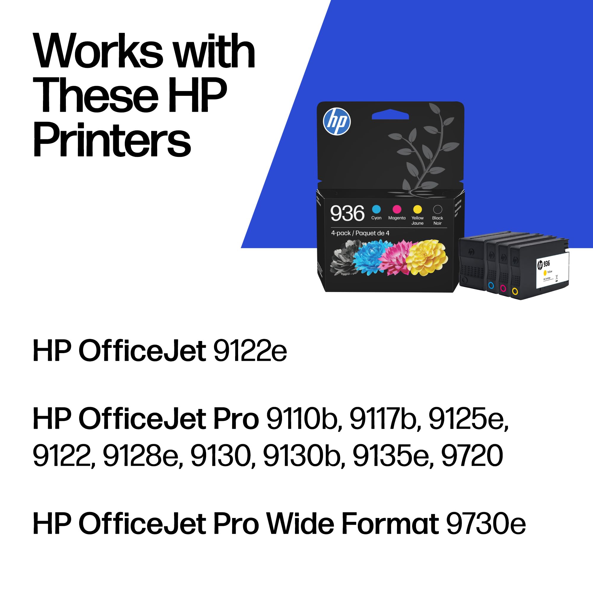 Amazon.co.jp: HP 936 ブラック、シアン、マゼンタ、イエローインク
