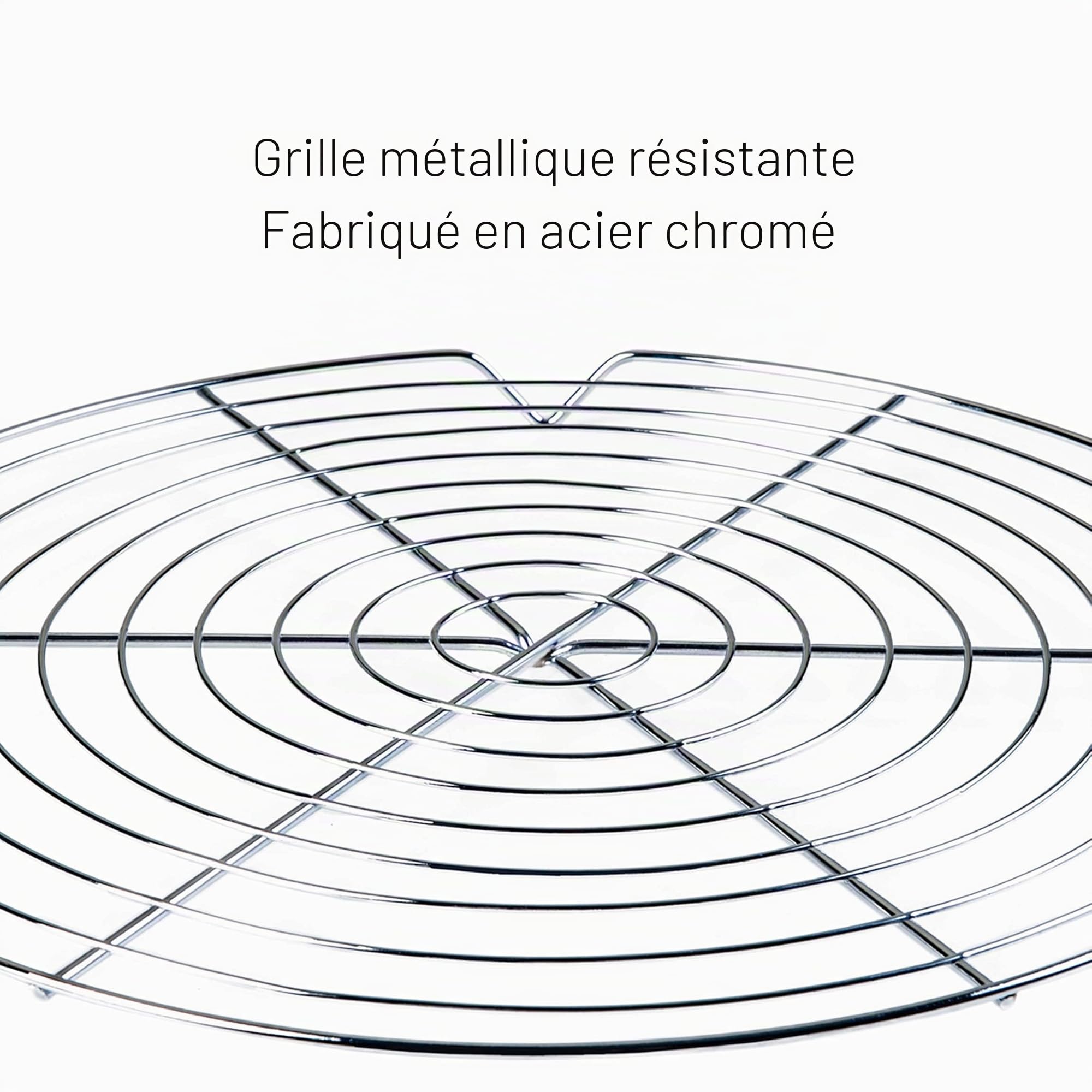 Grille pour Refroidir Pâtisserie en Acier chromé LACOR 66916 Ø 28 x 2 cm