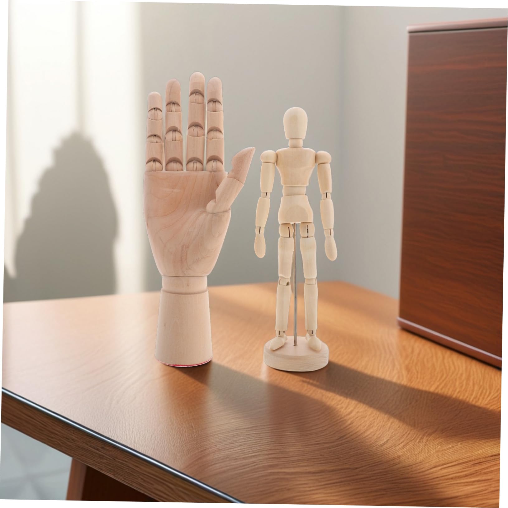 OSALADI 2stücke Holz Zeichenfiguren Für Künstler Modell Für Skizzieren Malen Stop Motion Posen Für Junge Mädchen Künstlerische Werkzeuge