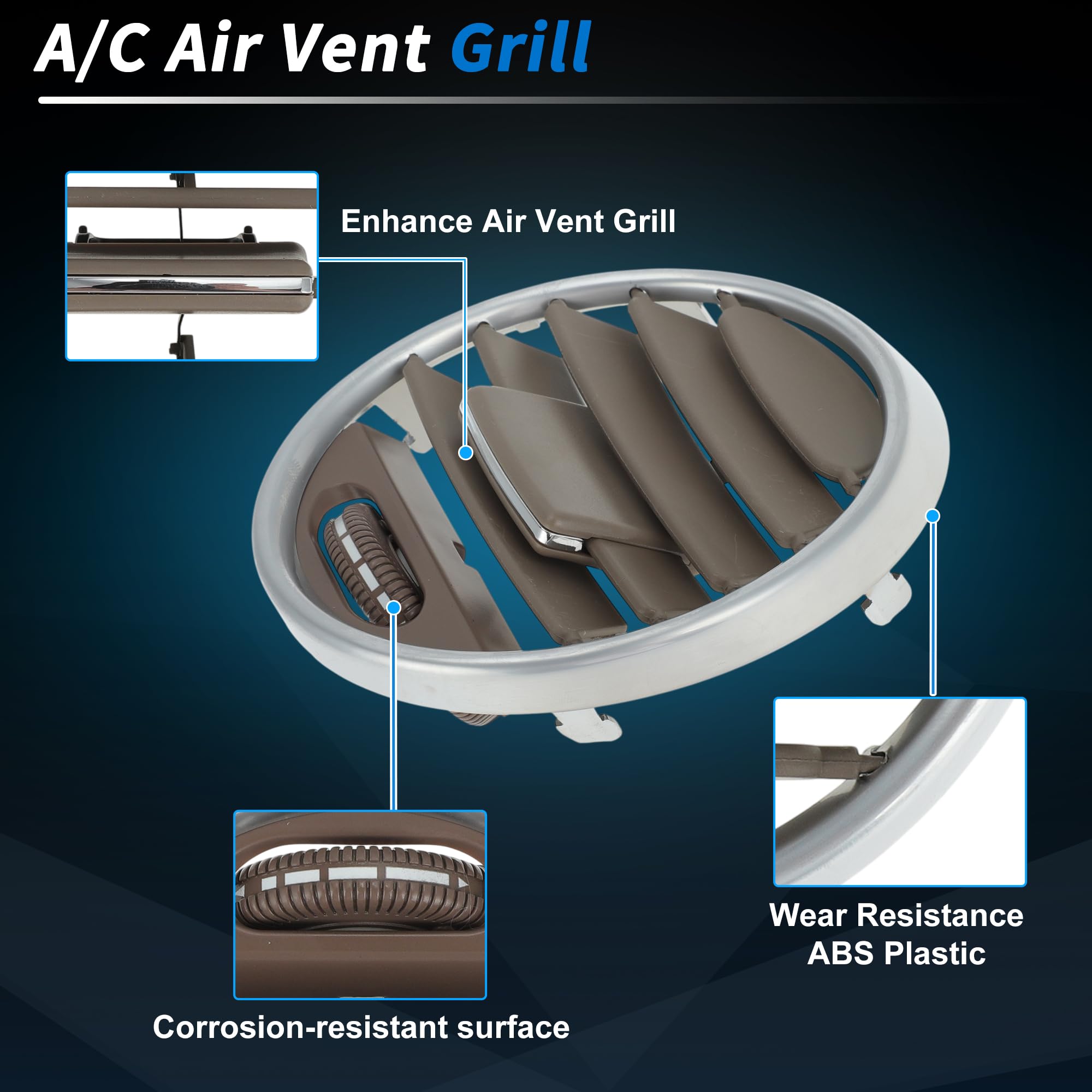 Grille De Ventilation A/C Pour Mercedes Benz X164 GL 350 450 550 W164 ML 300 350 500 63 2005-2012 Couvercle De Ventilation No.A1648301954/1648301954 LH/RH