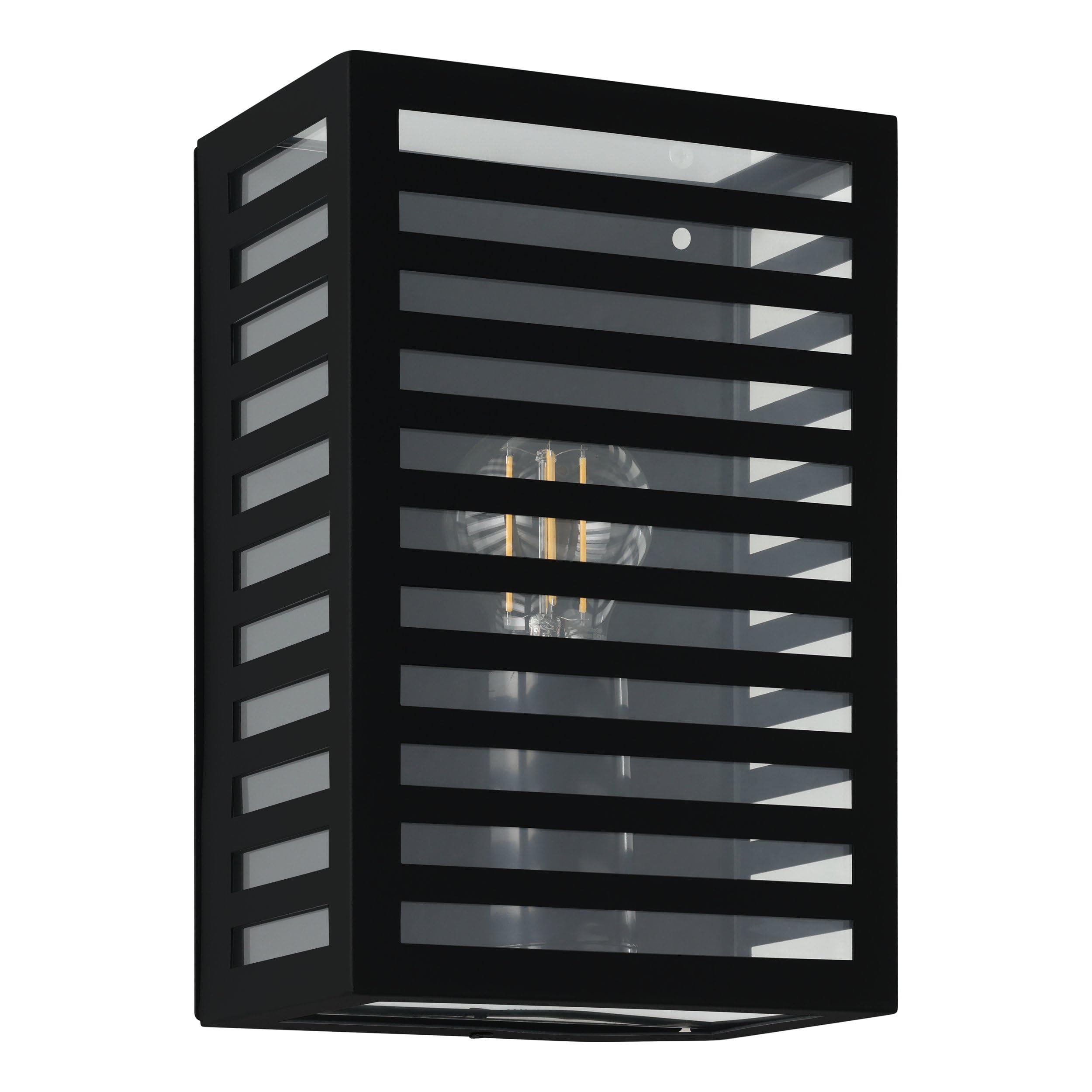 EGLO Alamonte3 Exterior Wall Light - Metal - Cuboid Caged Design