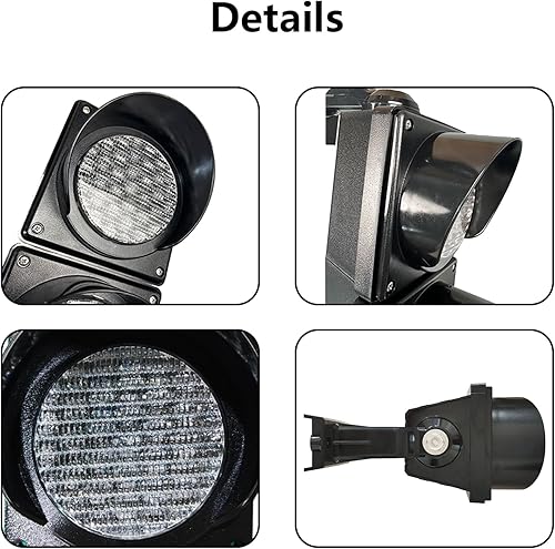 Miniatura 8 de 3.937 in (4 pulgadas) AC85-265V TrafficStopGo Kit de luz de lámpara, carcasa de PC impermeable IP65 (AC 85-265V)