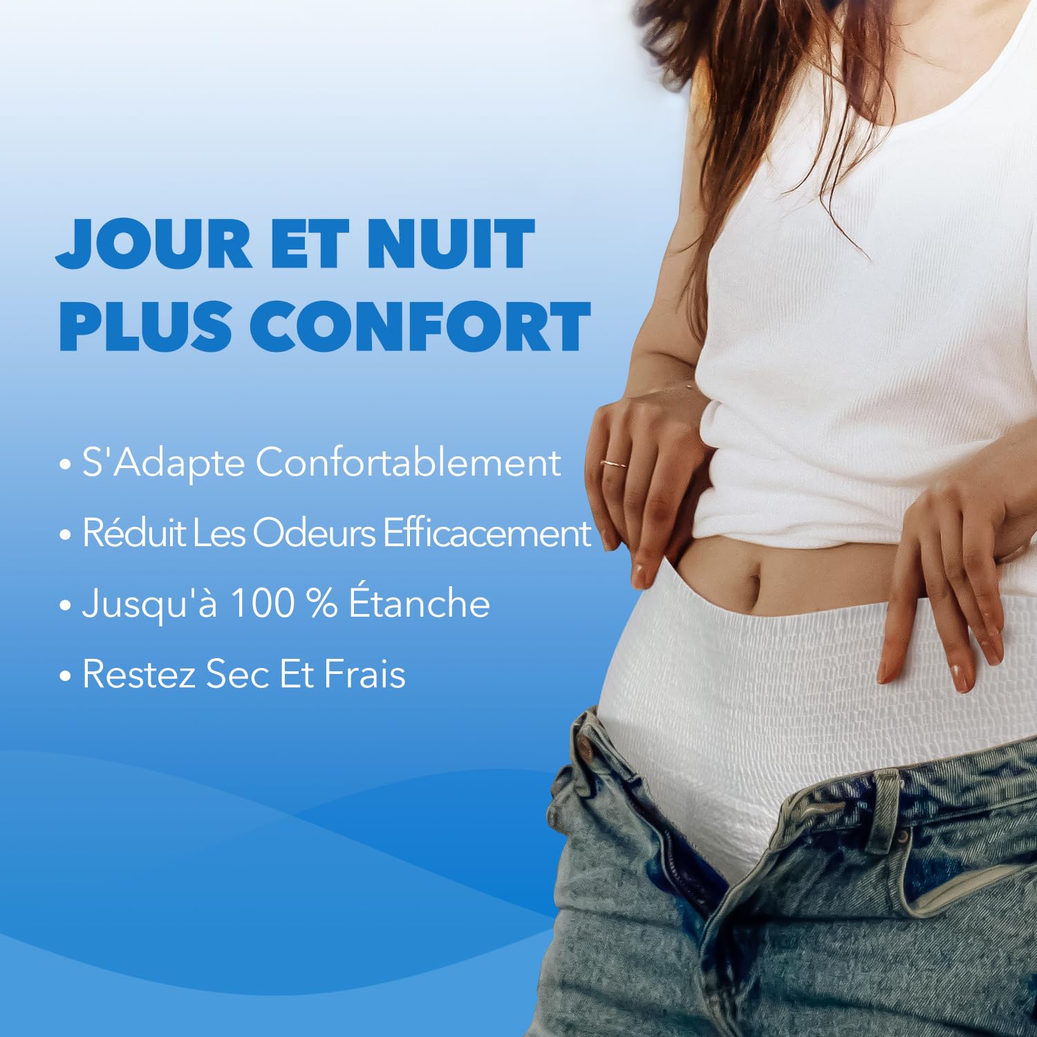 SUNKISS TrustPlus Culottes Adultes pour lncontinence, Culotte Absorbante pour Homme et Femme, Contrôle des Odeurs, Unisexe, Taille XL, 16 Unités