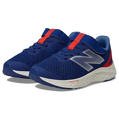New Balance Kids Fresh Foam Arishi v4 Bungee Lace with Top Strap (Little Kid) Kids Shoes Inkwell/Neo Flame