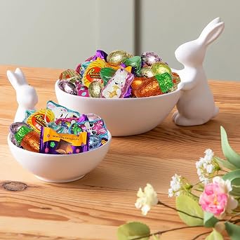 Bulk Easter Chocolate Candy Mix - 4 Pound Assorted Individually Wrapped Chocolate Candies Variety Pack For Easter Parties, Egg Hunts, Basket Fillers Gifts & Treats - Approx 220 Pieces
