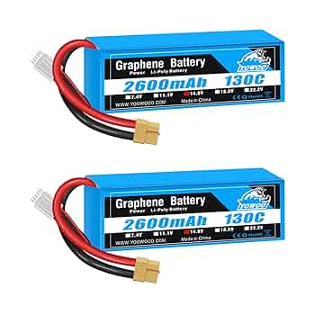 むー　2個セット　18000円 Amazon.co.jp: Yowoo 2パック LiPoバッテリー 14.8V 2600mAh
