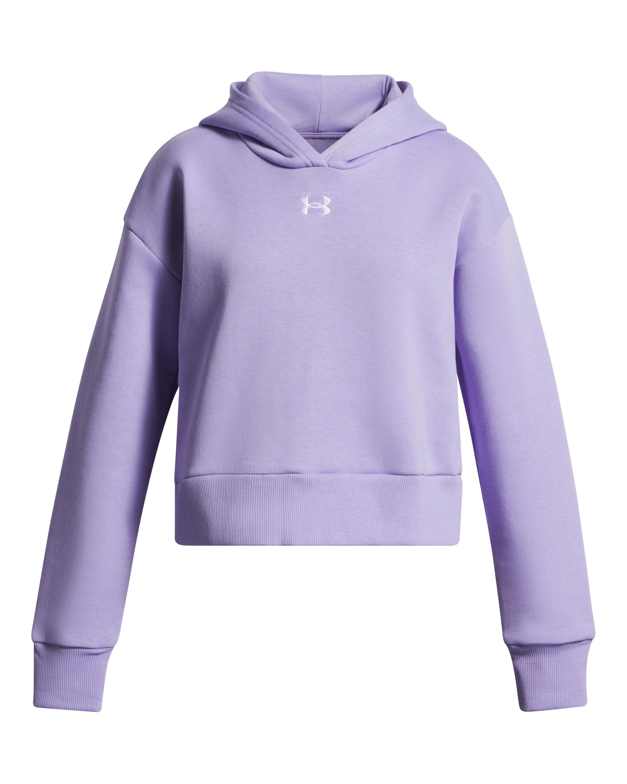 Under Armour Junior Girls Training Rival Fleece Hoodie - Purple
