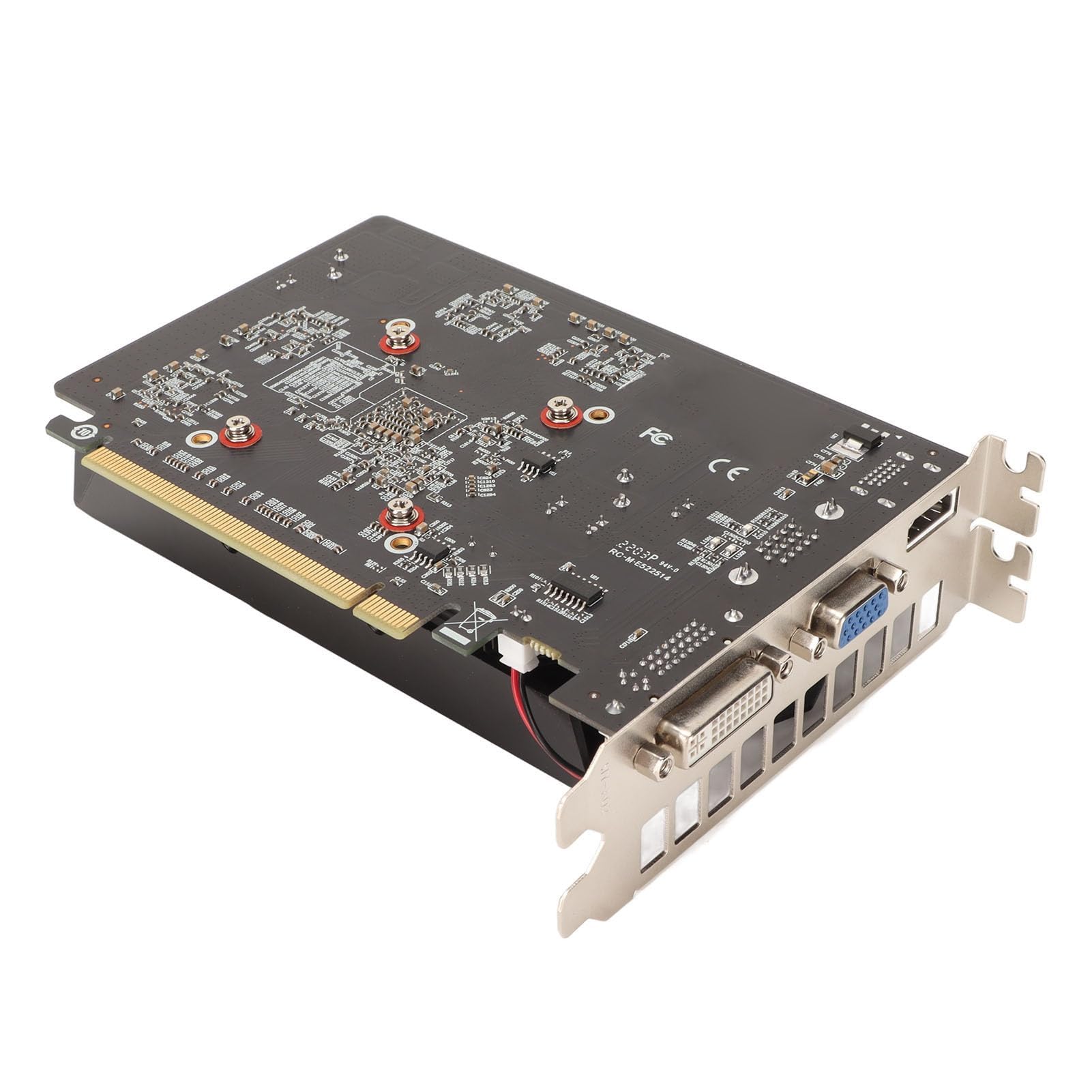 HERCHR Karta graficzna 4 GB GDDR5, HD7670 128bit 650 MHz częstotliwość rdzenia obsługuje kartę graficzną DirectX 11 PCI Express X16 2.1 do gier komputerowych