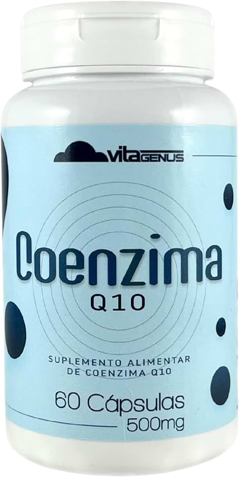 Coenzima Q10 Suplemento Alimentar 100mg Ubiquinona Sem Glúten 60 Cápsulas VitaGenus