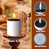 6 piezas de luces solares para té al aire libre impermeables - Velas recargables con batería para linterna, jardín, campamento y decoración, pequeñas luces solares impermeables 5