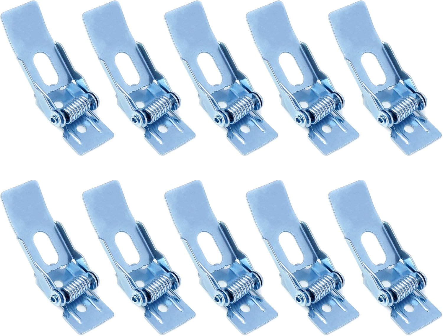 Wealrit 10 pcs Embedded Spring Grip Clips,Metal Lighting Clips,Recessed Spring Clip for Panel