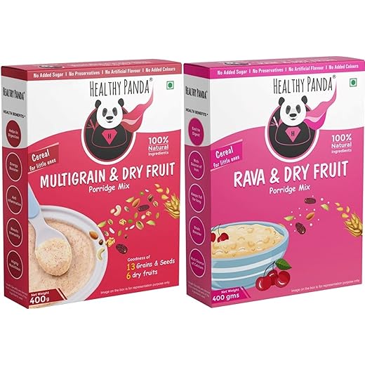 Healthy Panda Kids Cereal Combo - Multigrain & Dryfruit Sath