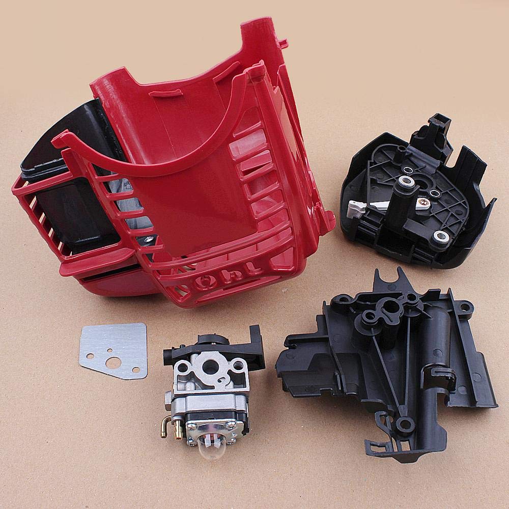 (Accesorios de herramientas al aire libre) Carburador Cilindro Filtro de Aire Cubierta Cubierta de Línea de Combustible para H GX35 GX35NT HHT35 1.3HP 4 tiempos Mini Motor de Gas Motor Trimmer