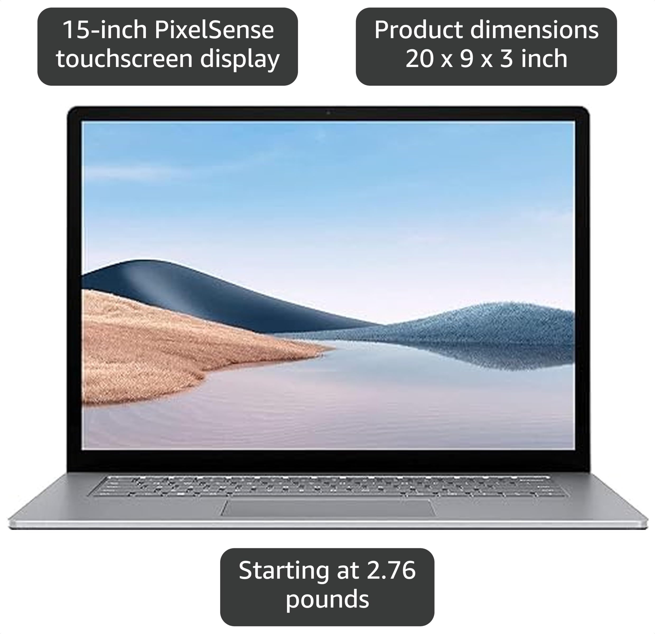 Amazon.com: Microsoft Surface Laptop 4 15in Touch Intel Core i7