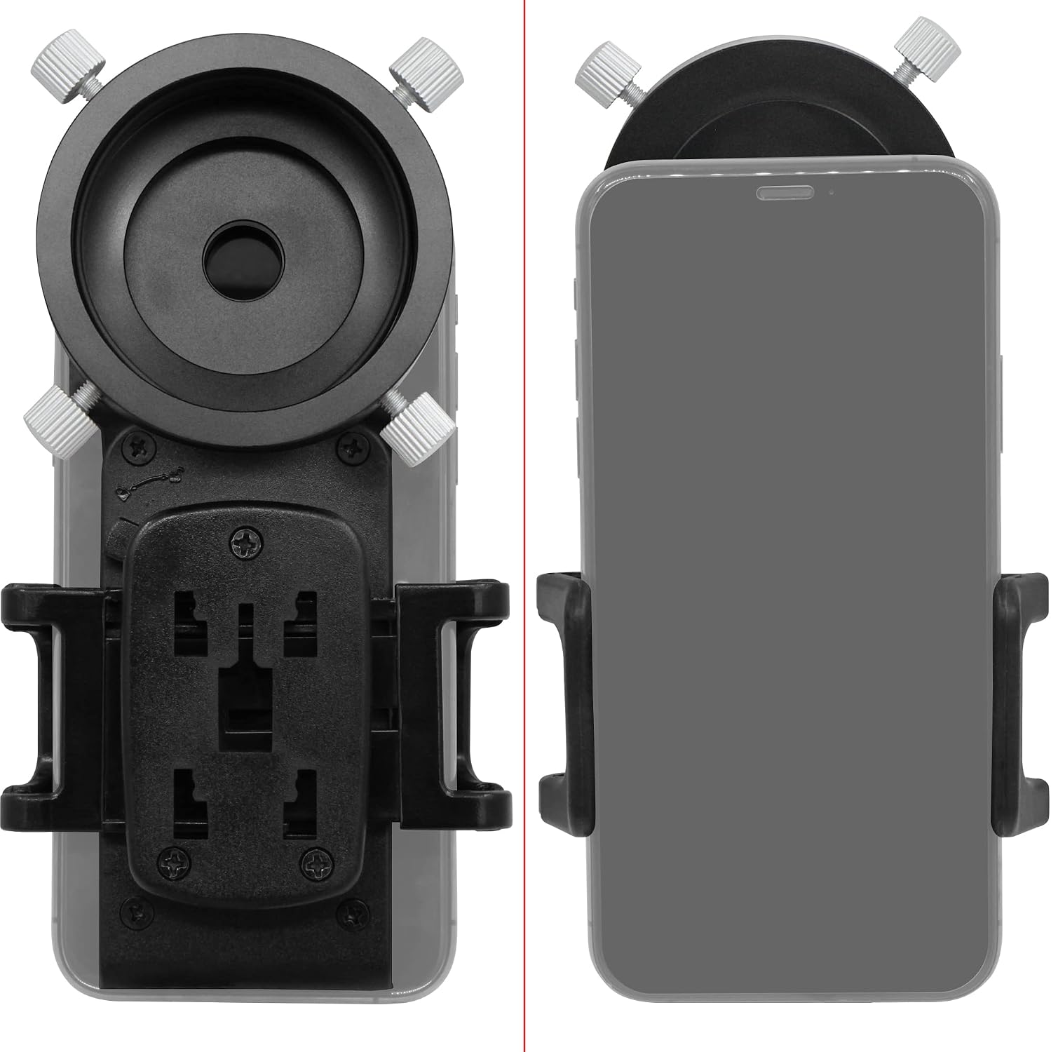 Smartphone iPhone Adapter with T2 Thread&Eyepiece Adapter 44-52mm
