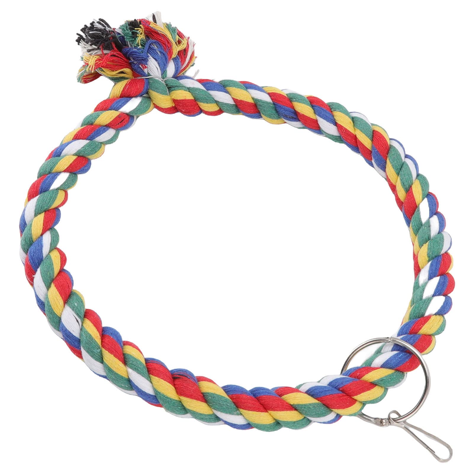 Balançoire pour Perroquet avec Anneau et Corde en Coton – Cercle d'escalade pour Oiseaux – Petites et Grandes Tailles Disponibles – Idéal pour Jouer en Intérieur et en Extérieur