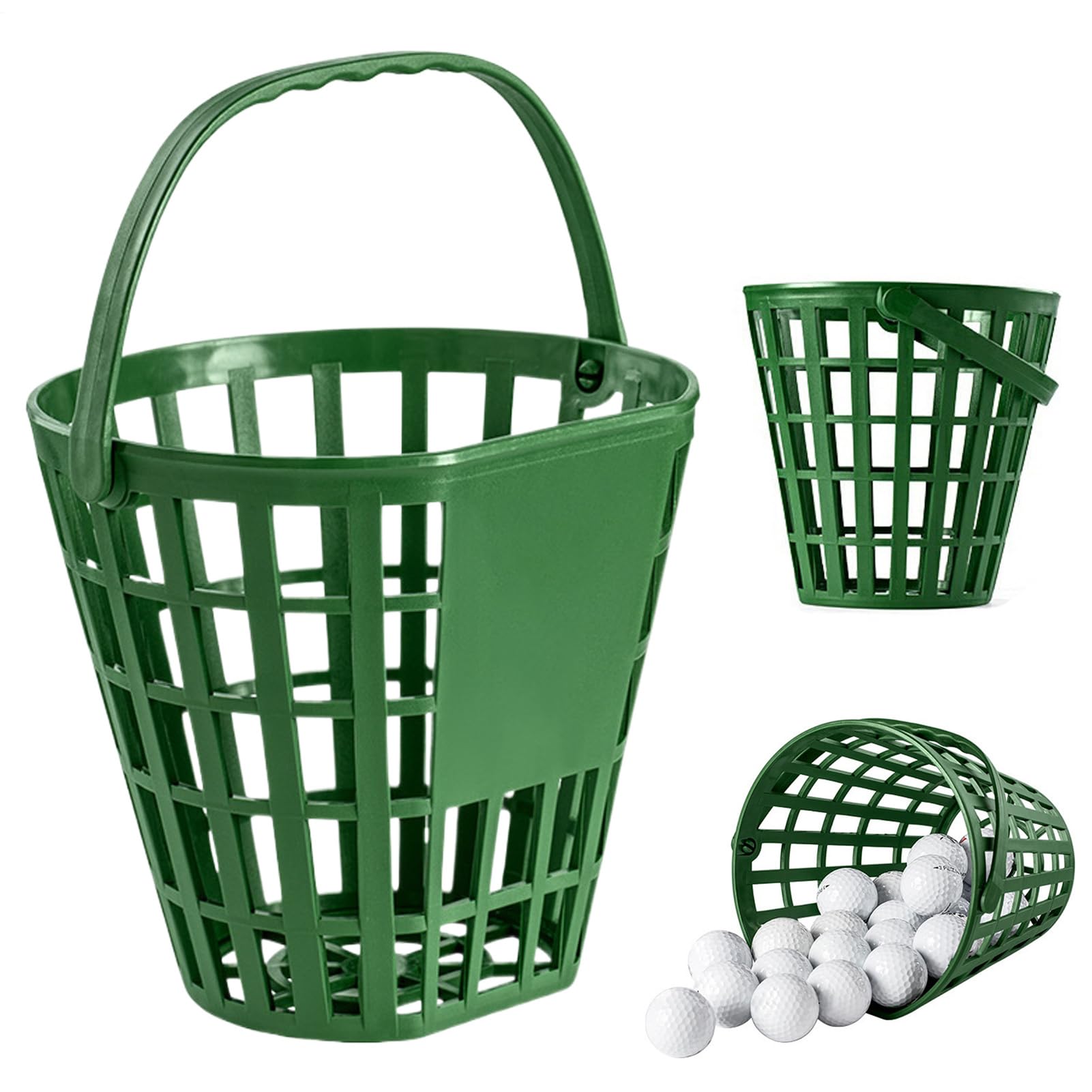 Golfball Korb - Robuster Allwetter-Aufbewahrungsbehälter | Golfball-Aufbewahrungsbehälter Mit Platz Für 50 Bälle,für Golfer Zuhause Driving Range Büro Verein Balkon Garage