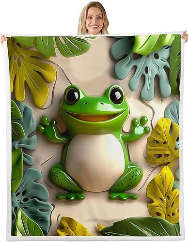 Miniatura 11 de Pink Floral Flannel Blanket,3D Vivid Flower Throw Blanket,Splicing Geometric Girds Fuzzy Blanket for Sofa Bed Living Room Decor,Girls Women Romantic