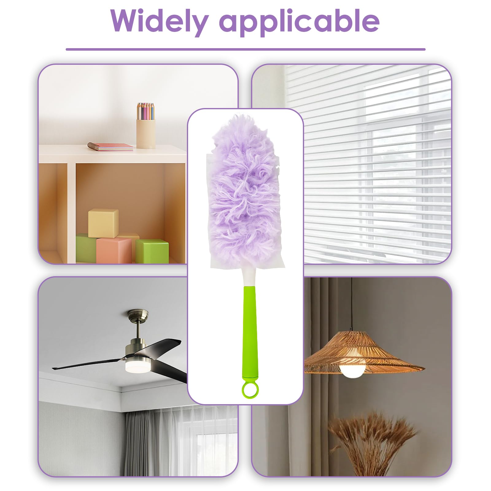 Swiffer Recambios de Plumero Atrapapolvo 360° Multisuperficie Suave, 50 Piezas con Mango Adicional