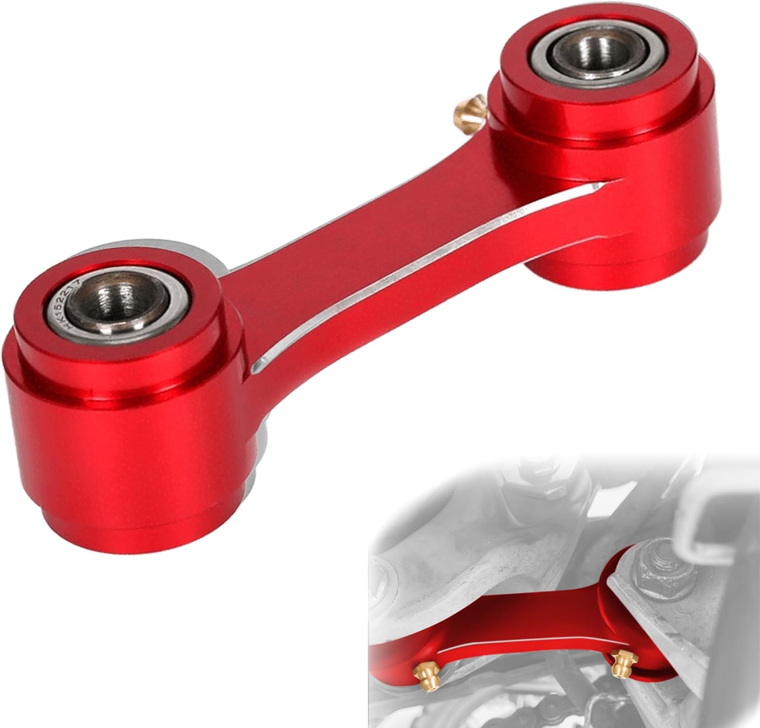 XR650L Lowering Link 45mm Rear Drop Link Compatible With XR 250R XR350R XR600R XR 650L CNC Lowering Suspension Linkage Arm (Red)