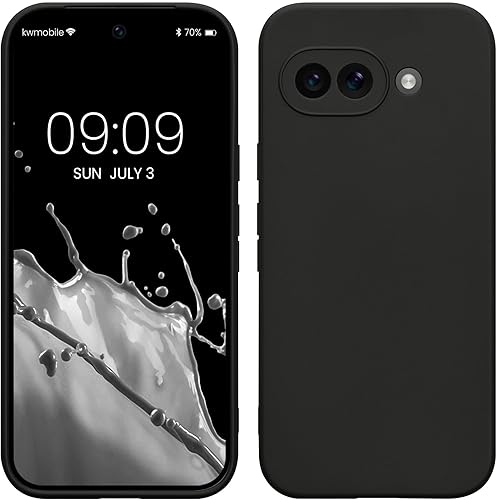 Miniatura 177 de kwmobile Funda compatible con Google Pixel 9 Pro - Funda protectora delgada de TPU para teléfono - Acabado mate suave - Negro mate NEGRO MATE,Piedra