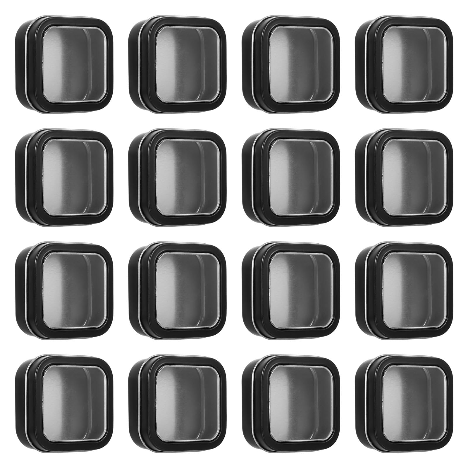 Boîtes en fer carrées de rangement pour perles de bijoux et petits accessoires