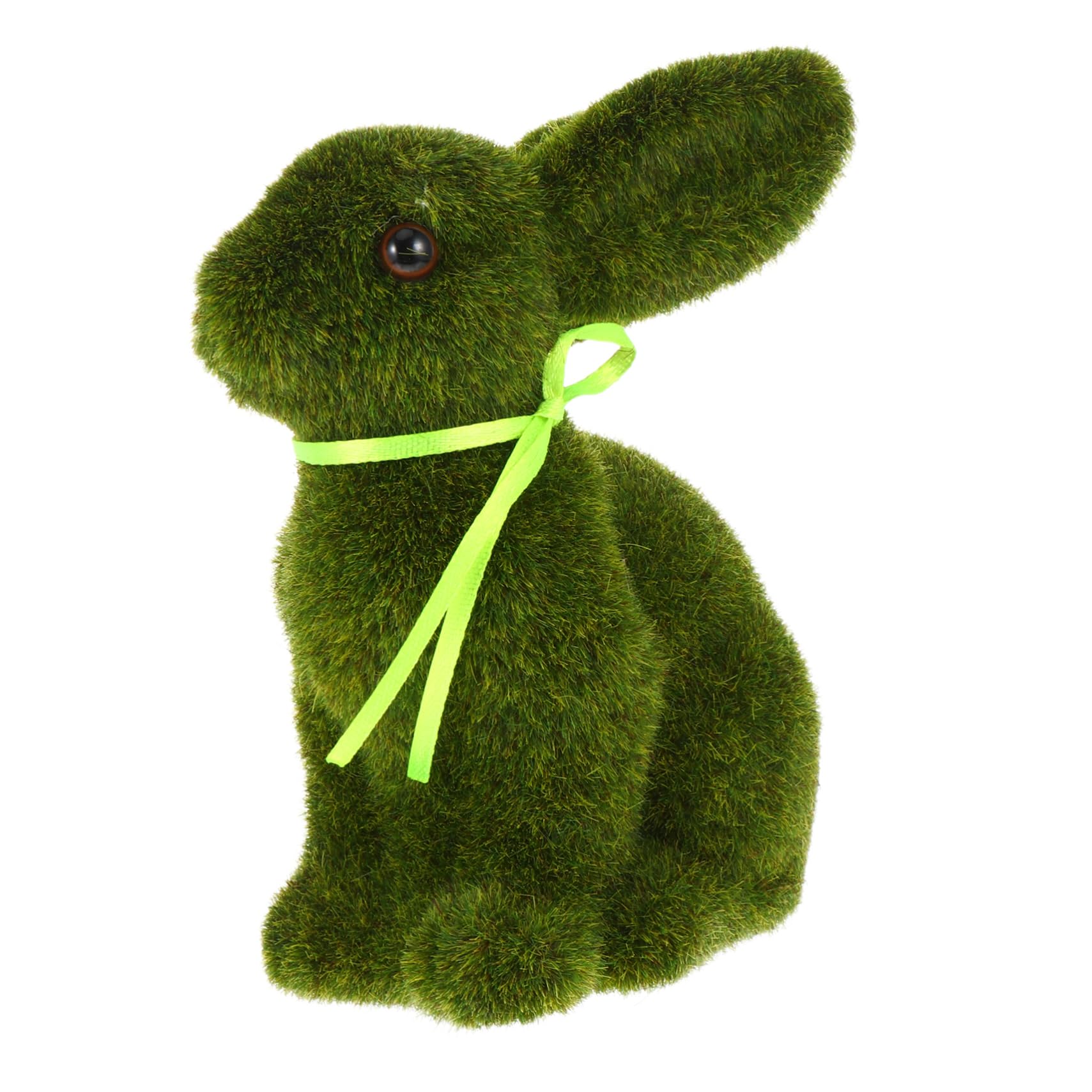 ABOOFAN 4 Pz decorazione pasquale figurine di animali floccati statua del coniglio Home decor lovable decorazioni animale ornamento di coniglio coniglietto di Pasqua all'aperto Modello