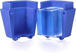 Dexas glace•Ology Silicone Clear Ice Maker Tray pour Crystal Clear Craft Cocktail Ice, 8 Compte Cube Tray, 1.375 Cubes carrés de pouce