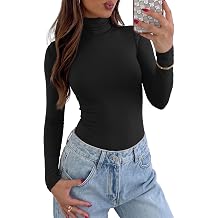 Sampeel Long Sleeve Shirts for Women Turtleneck Fall Tops Winter Clothes