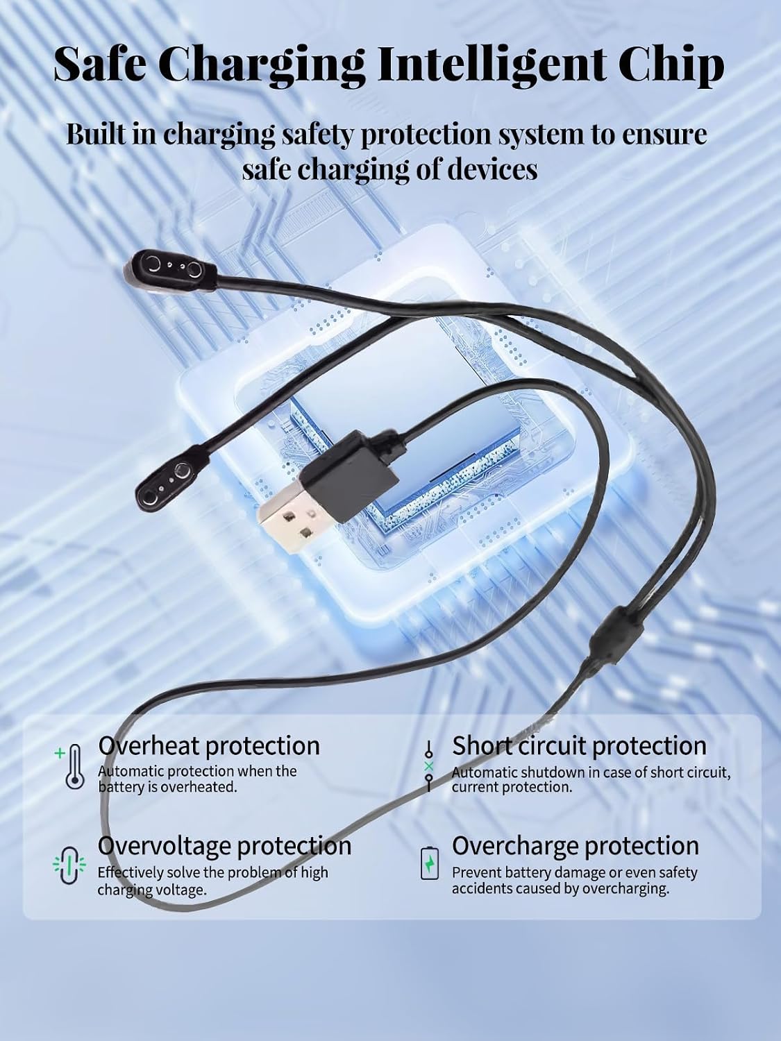 Charger Cable for Dormiro YT-1004 Smart Glasses image 3