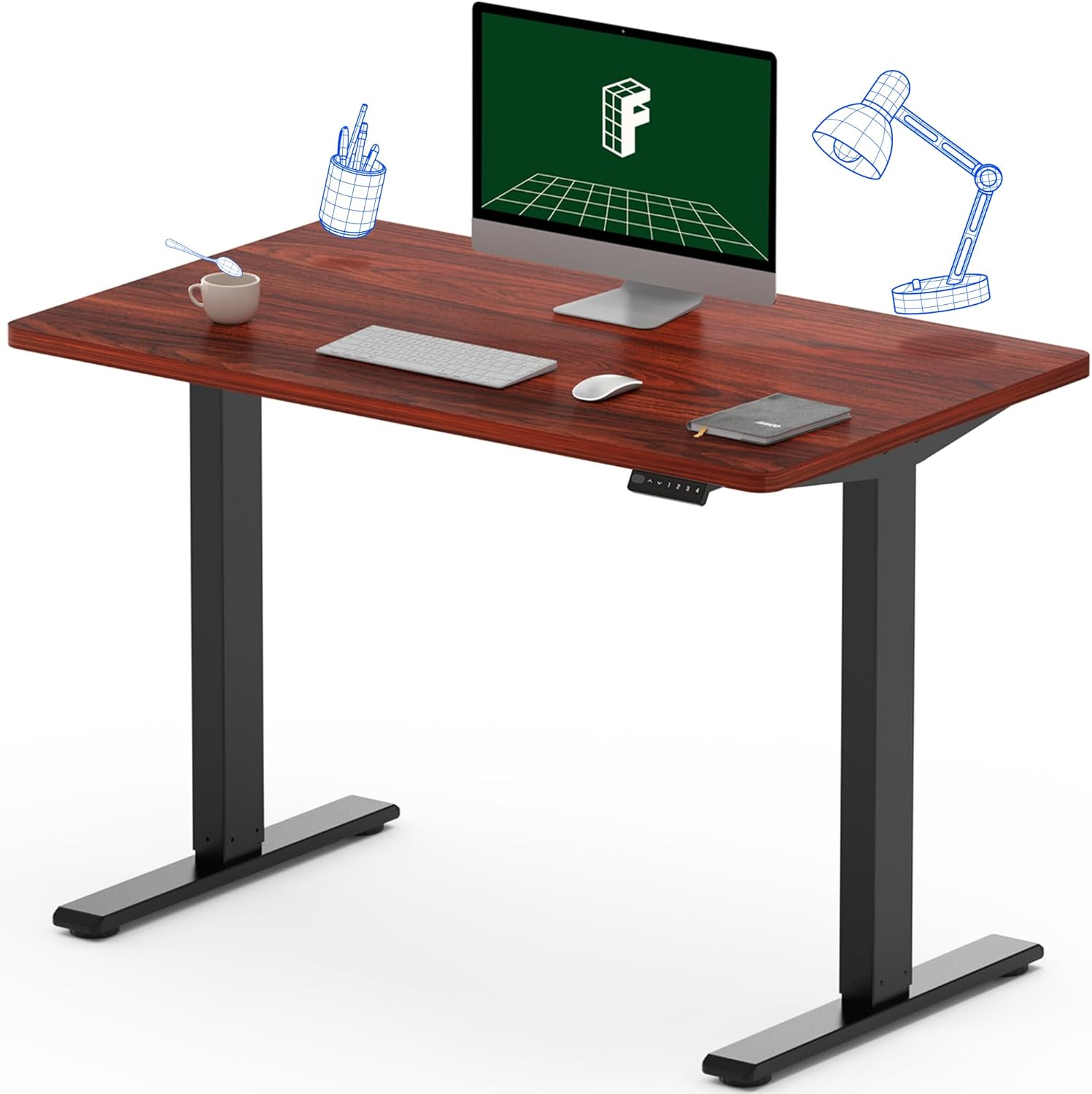 FLEXISPOT EN1 Electric Height Adjustable Standing Desk Small 40 x 24